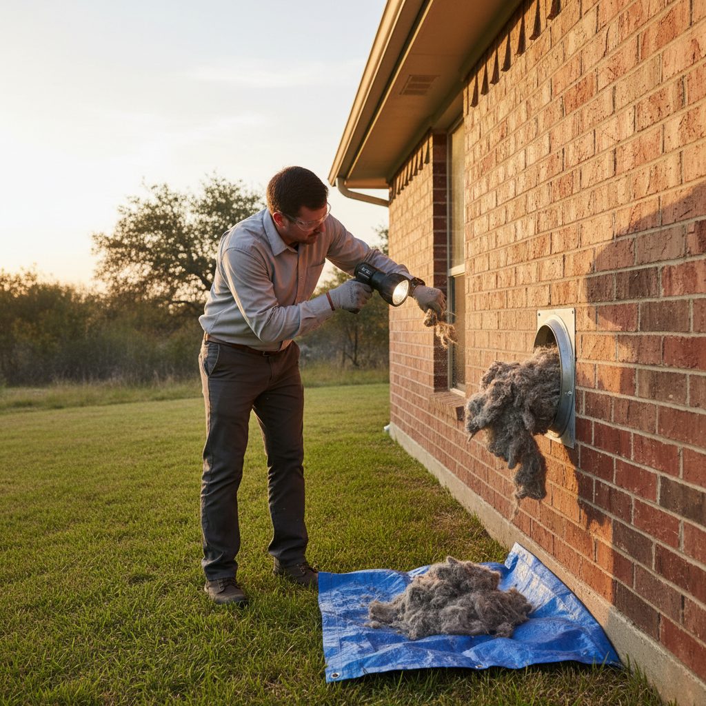 Dryer vent cleaning service in Camp Swift, TX