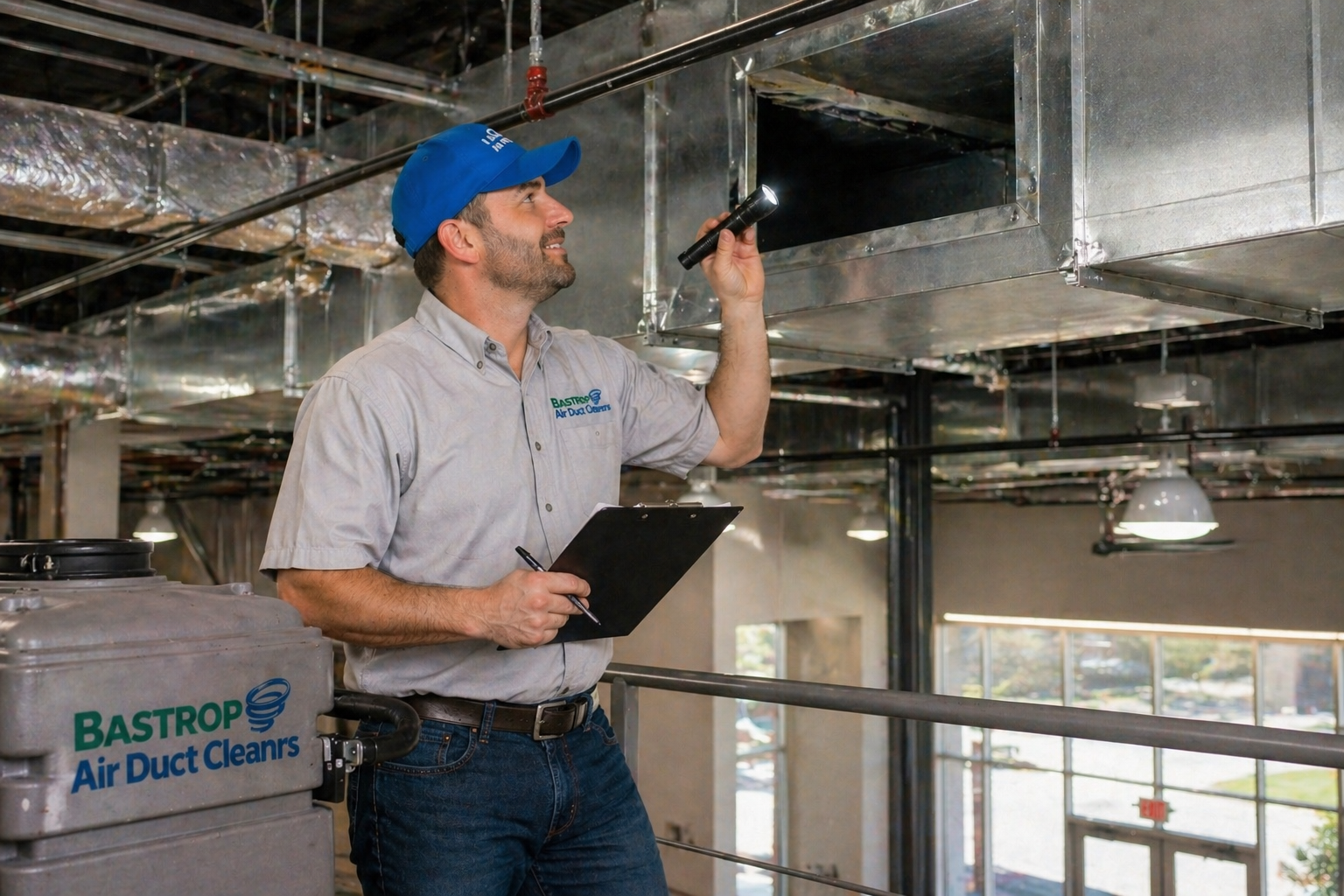 Commercial Air Duct HVAC Cleaning service in Bastrop TX