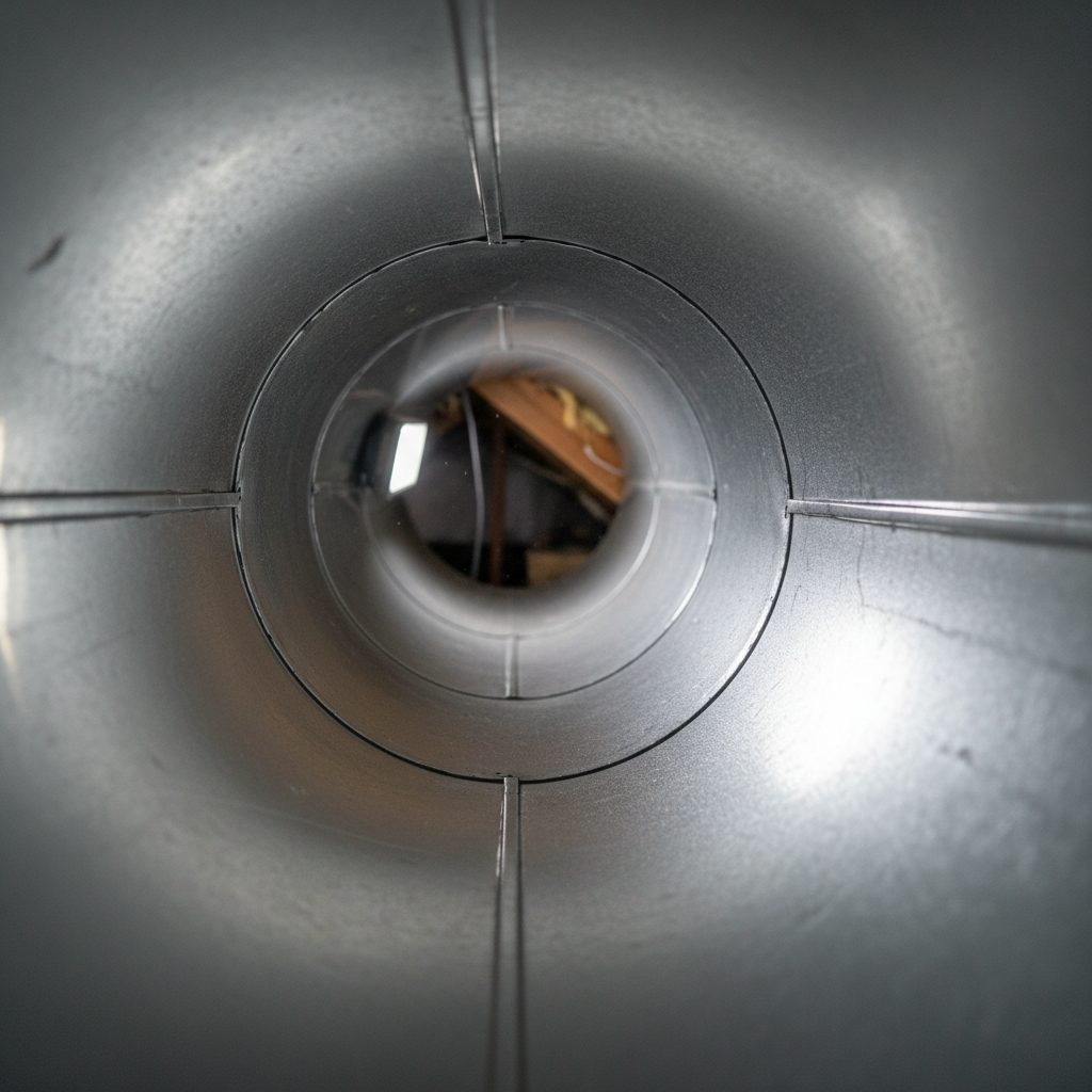 HVAC cleaning technician at a Taylor, TX historic home